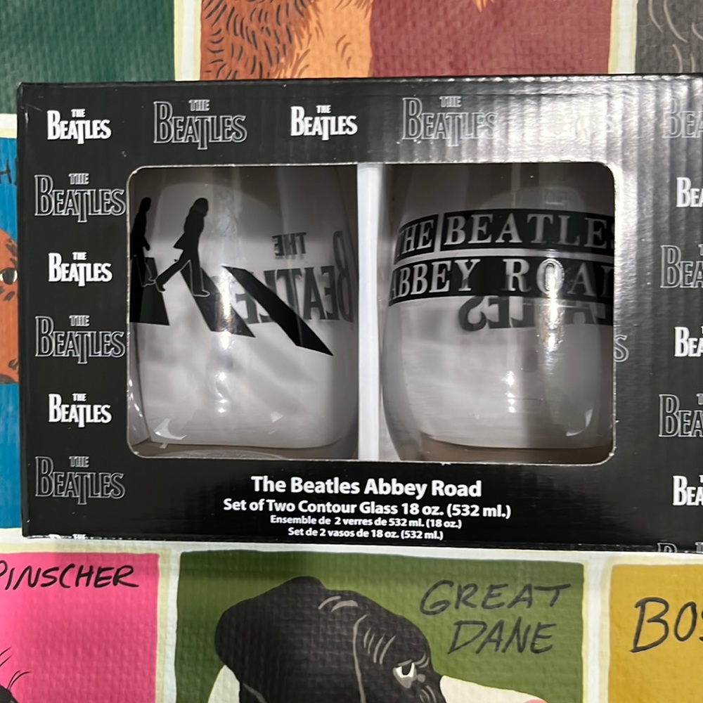 The Beatles “ ABBEY ROAD” Contour Glasses Set of 2